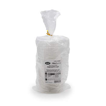 Paquete de 50 pzs tapas para bandejas para alimentos diam. 116 mm   4,65 g PET transparente