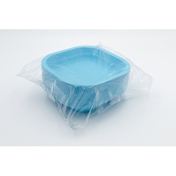 70981 50 pcs heat sealable trays 180x180x35 mm   13,5 g PP sky blue