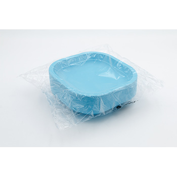 70983 50 pcs heat sealable trays 180x180x25 mm   11,5 g PP sky blue