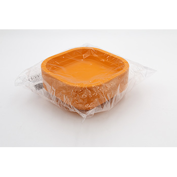 70990 50 pcs heat sealable trays 180x180x35 mm   13,5 g PP orange