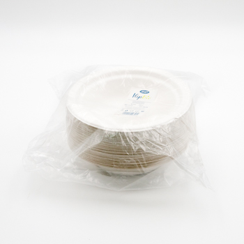 Confezione di 50 pz scodelle diam. 175 mm 400 ml 12 g POLPA DI CELLULOSA bianco