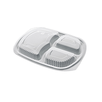 30133 50 pcs lids for deli-food containers 255x185x22 mm   22,8 g PP transparent