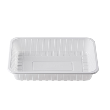 30340 75 pcs deli-food containers 300x210x50 mm  2350 ml  50 g PS white