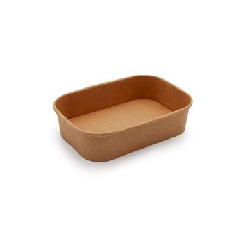 30703 50 pcs deli-food containers 172x120x41 mm   16 g C/PAP brown