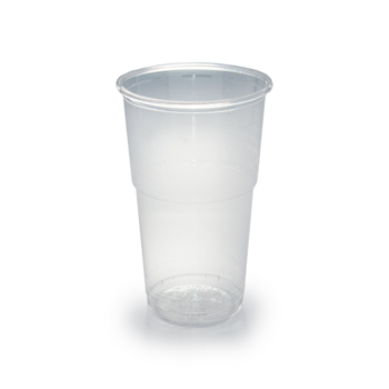 Single Pieces of 50 pcs cups diam. 78 mm  350 ml  6,4 g PET transparent