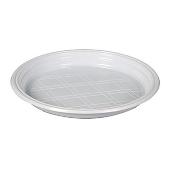 Una sola pieza de 50 pzs platos llanos diam. 200 mm   6,5 g PS blanco
