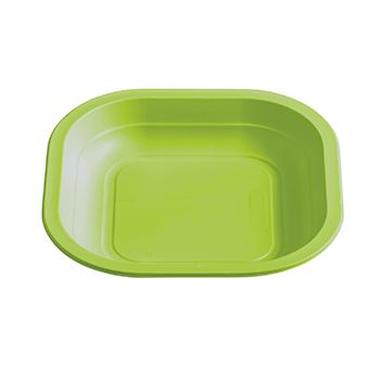 70980 50 pcs heat sealable trays 180x180x25 mm   11,5 g PP green