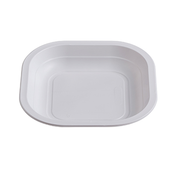 71153 800 pcs heat sealable trays 180x180x25 mm   18 g MATER-BI white