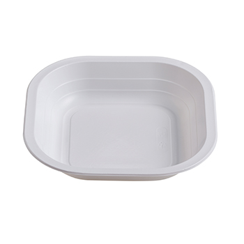 71417 50 pcs heat sealable trays 180x180x35 mm   18 g MATER-BI white