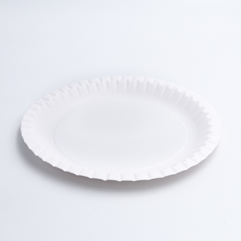 Una sola pieza de 50 pzs platos llanos diam. 230 mm   11,75 g PAP blanco