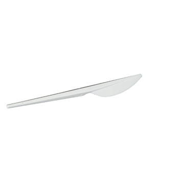 Una sola pieza de 100 pzs cuchillos 171 mm   2,5 g PP blanco