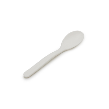 80981 40 pcs dessert spoons 125 mm   2,2 g CPLA white