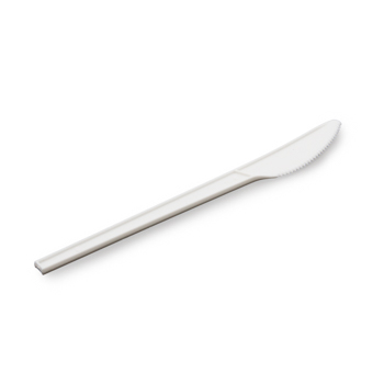 81082 25 pz coltelli 180x18x12 mm   5,17 g CPLA bianco